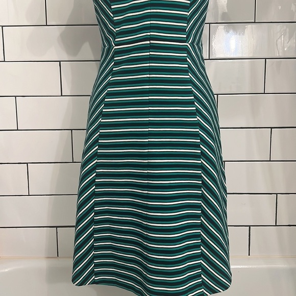 Talbots FIT & FLARE DRESS-STRIPE Petite Small - Picture 8 of 8